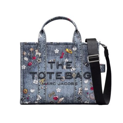 THE TROMPE L'OEIL TRINKET CANVAS MEDIUM TOTE BAG